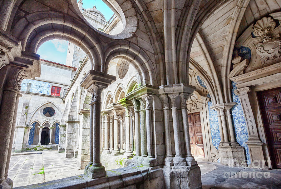 cathedral cloister Se, Porto Photograph by Ariadna De Raadt