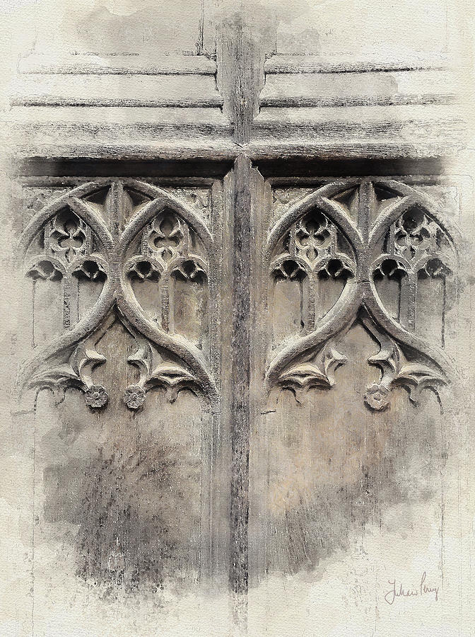 Cathedral Door Digital Art by Julian Perry