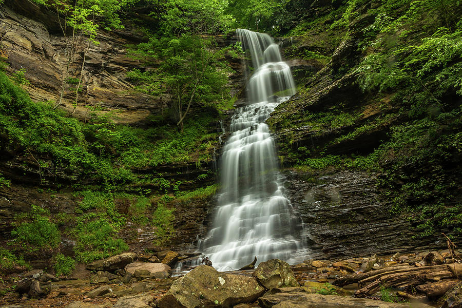 Cathedral Falls - West Virginia Waterfall Photograph by Chris Berrier