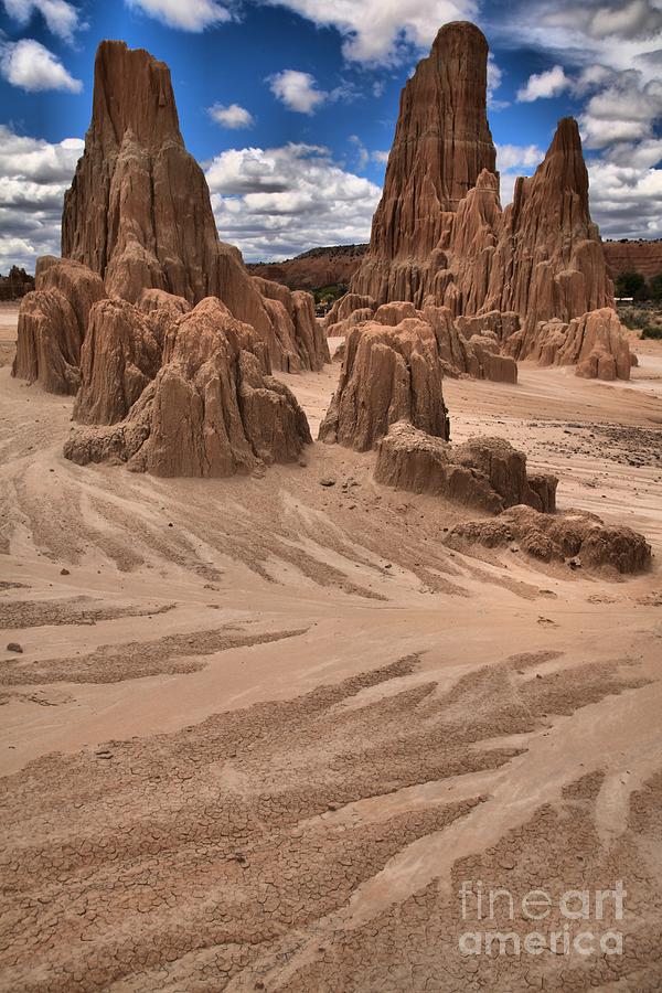 Cathedral Gorge Towers Portrait Photograph by Adam Jewell