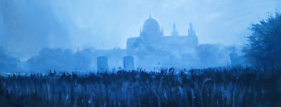 Cathedral In The Mist Painting