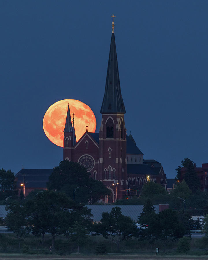 Cathedral Moon Photograph by Colin Chase
