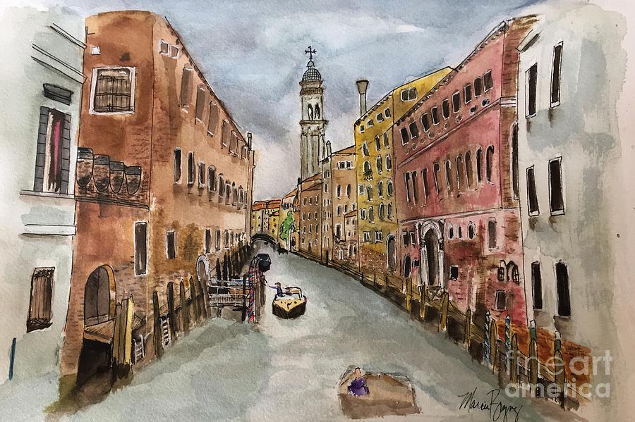  Cathedral of San Giorgio dei  Greci #2 Painting by Marcia Breznay