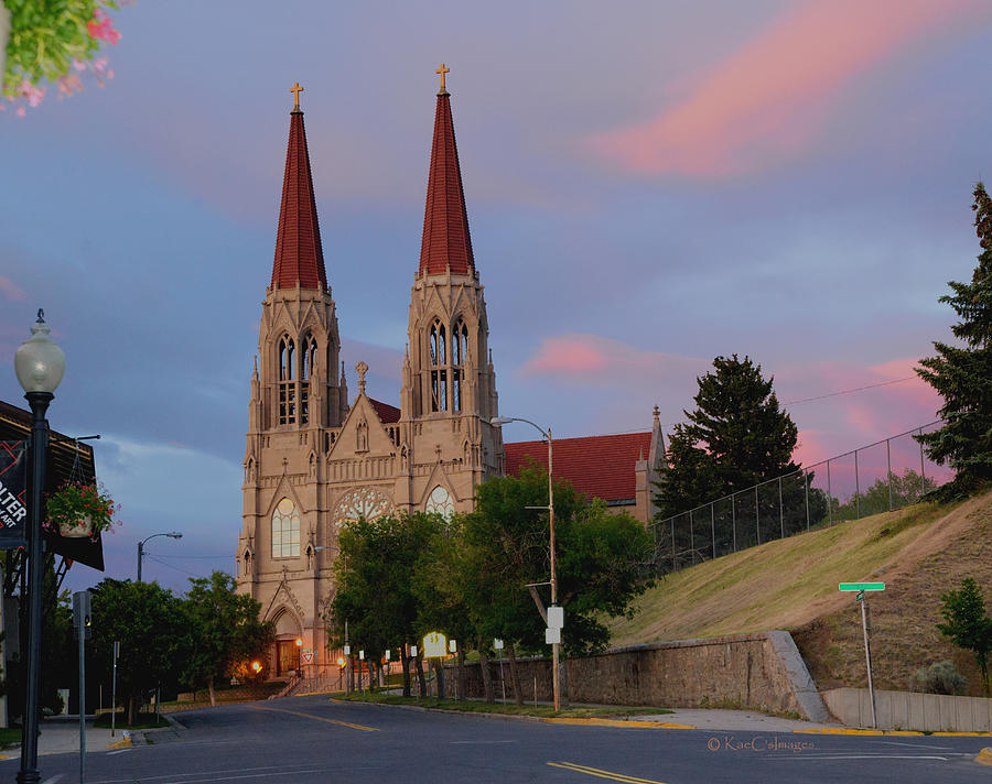 Cathedral of Saint Helena at Sunset Photograph by Kae Cheatham