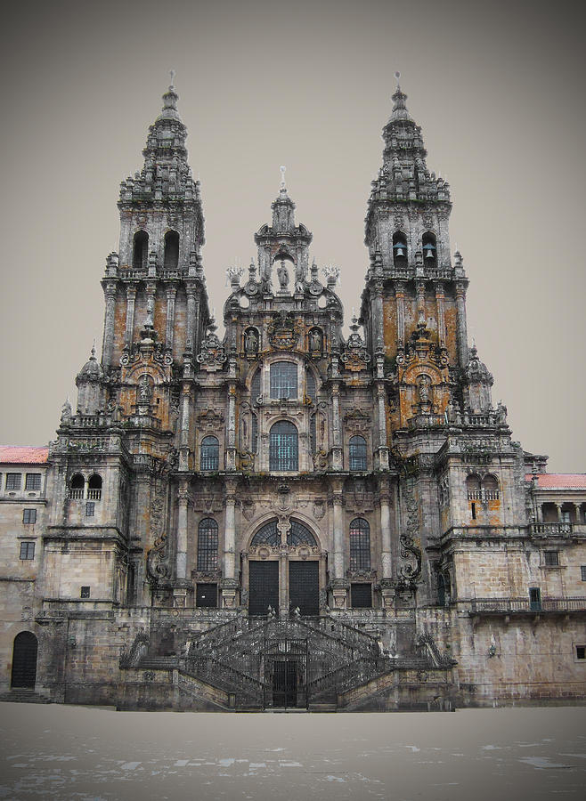 Jesus Christ Photograph - Cathedral of Santiago de Compostela by Jasna Buncic