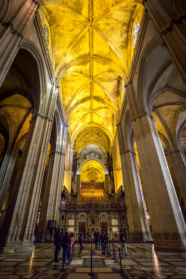Cathedral of Sevilla Capilla Mayor Photograph by Adam Rainoff