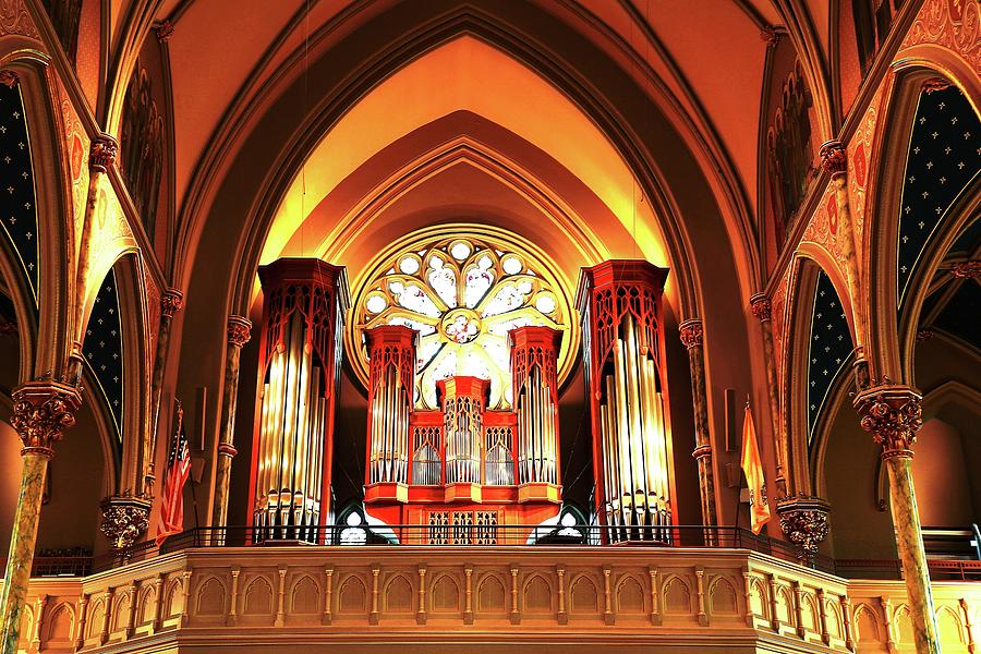 Cathedral Of St. John The Baptist Church Organ Photograph by Carol Montoya