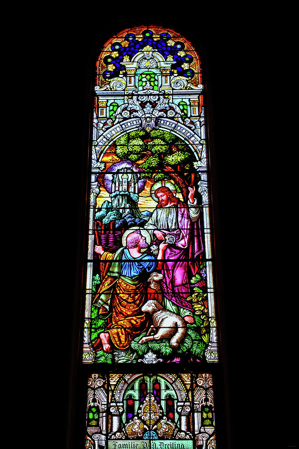 Cathedral of the Plains - Stained Glass Window 005 Photograph by George Bostian