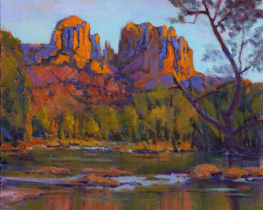 Cathedral Rock 2 - study Painting by Konnie Kim