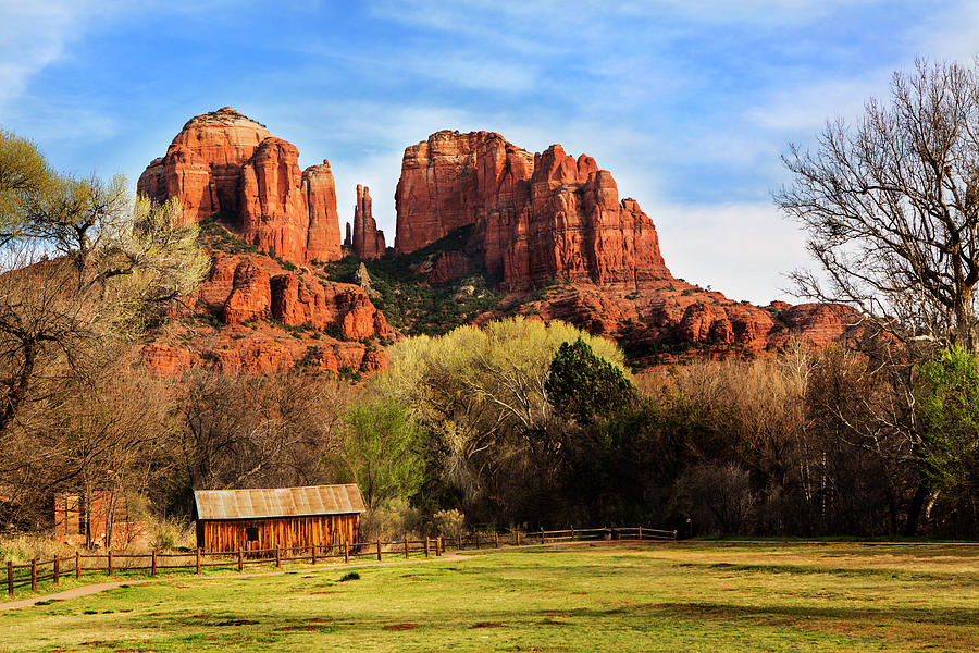 Cathedral Rock Cabin Sedona Arizona Photograph By Carol Mellema