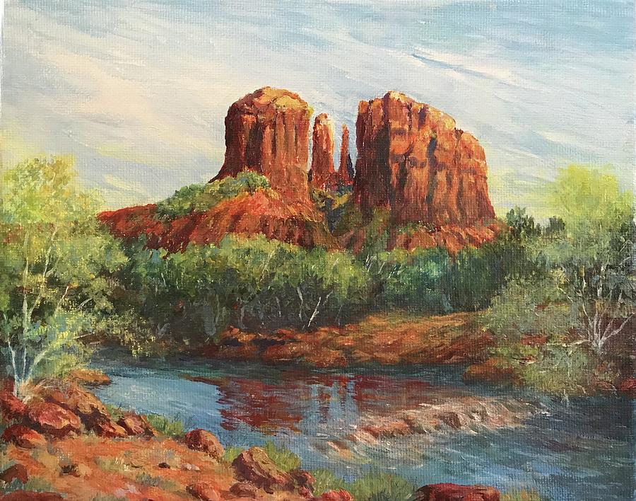 Cathedral Rock Painting by ML McCormick