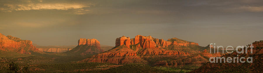 Cathedral Rock Panorama Sedona Photograph by Garry McMichael