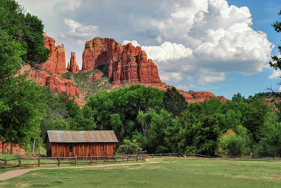 Cathedral Rock - Red Rock Crossing - Sedona Arizona Photograph by Gregory Ballos