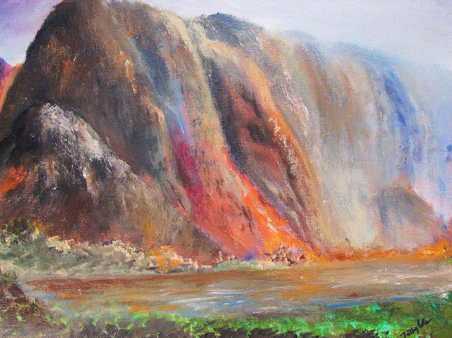 Cathedral Rocks Painting by Trilby Cole