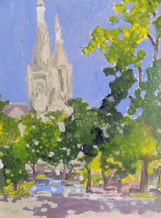 Cathedral Painting by Rodger Ellingson