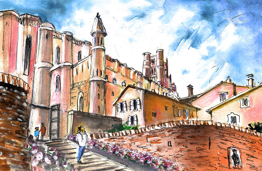 Cathedral Sainte Cecile In Albi 02 Painting by Miki De Goodaboom