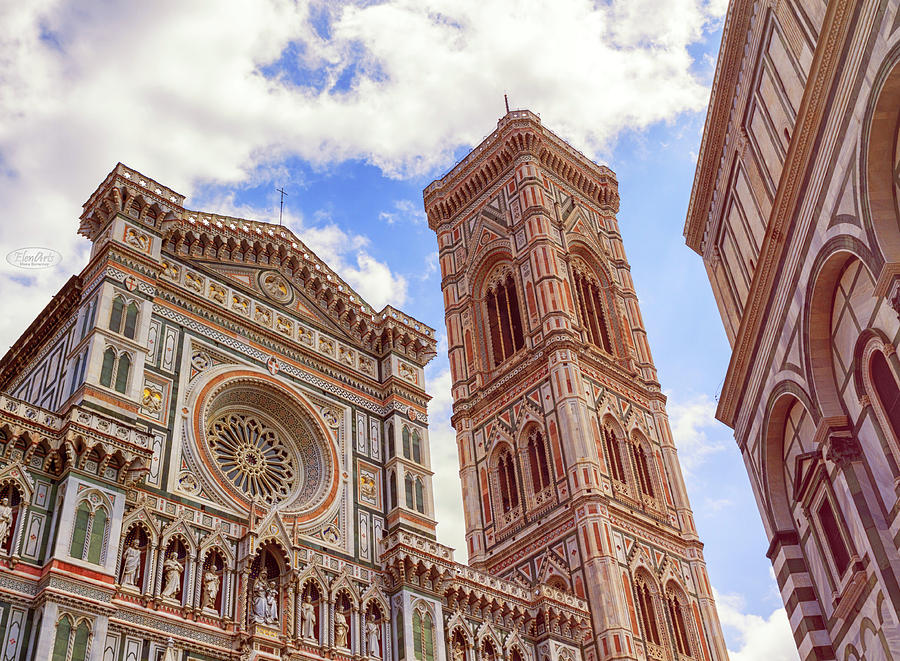 Cathedral Santa Maria del Fiore, Duomo, in Florence, Tuscany, It Photograph by Elenarts - Elena Duvernay photo