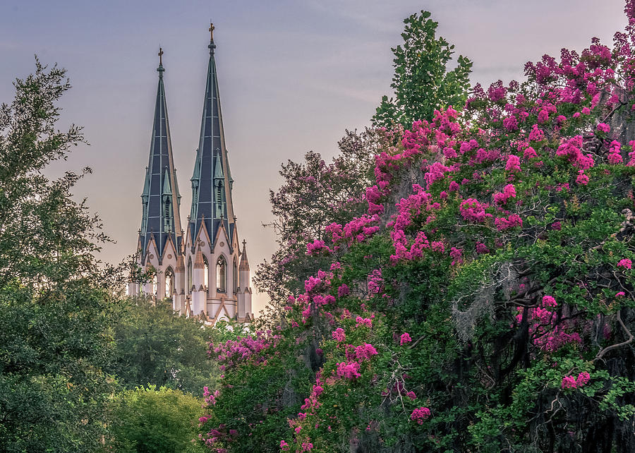 Cathedral Spires At Sunset Photograph
