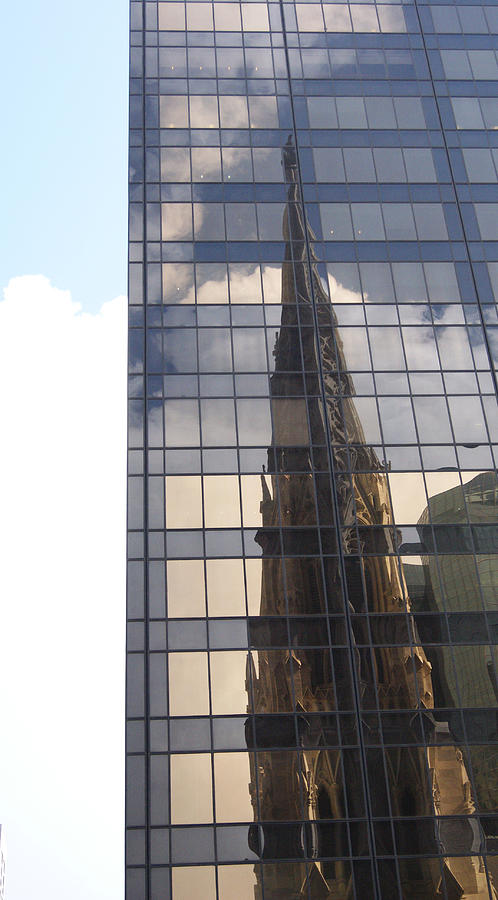 Cathedral Spires Reflected Photograph by Margie Avellino
