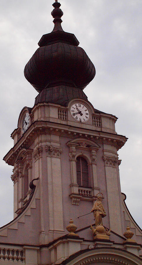 Clock Photograph - Cathedral Tower by Tammy Bullard