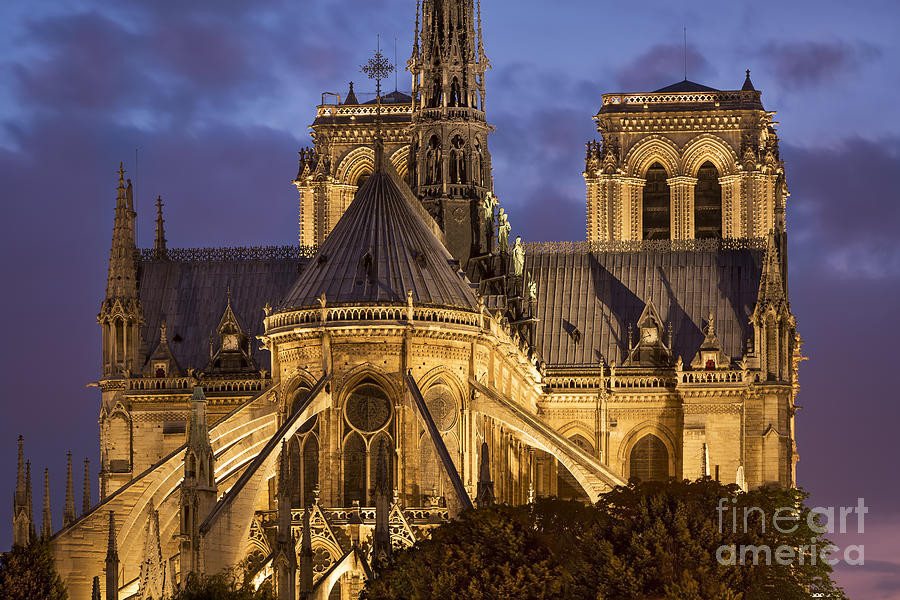 Paris Photograph - Cathedrale Notre Dame by Brian Jannsen