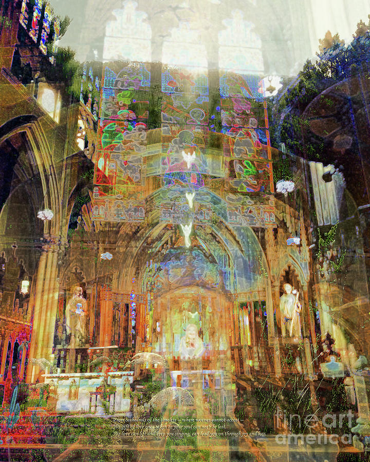 Cathedrals of the Timeless Painting by Bonnie Marie