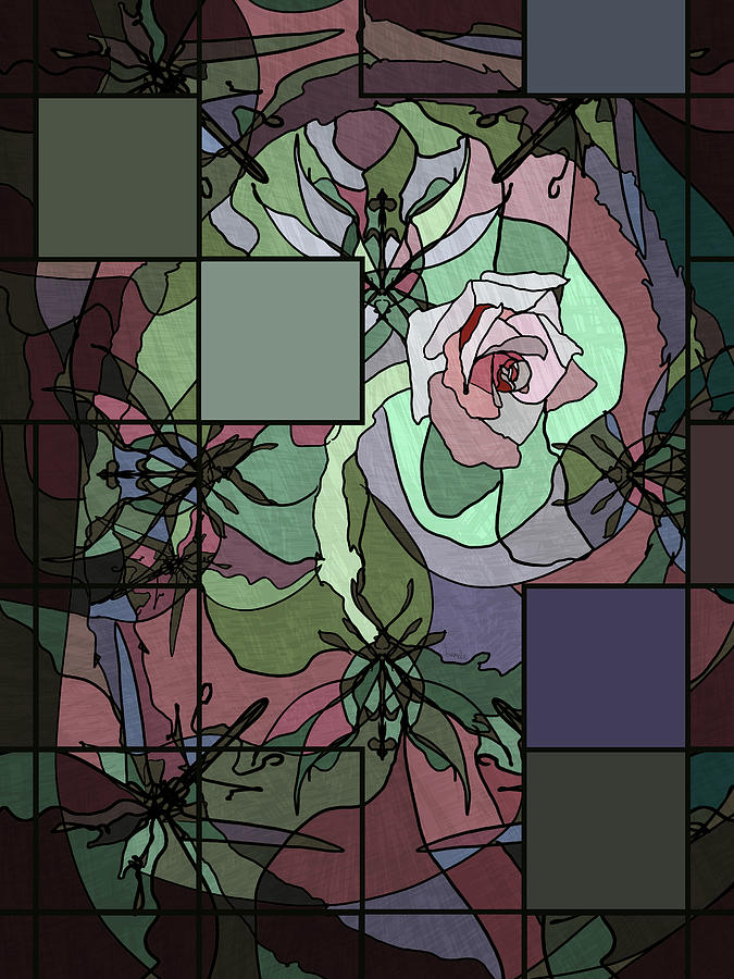 Floral Digital Art - Catherine Mermet by Isamolle Eidem Floral Digital Art - Catherine Mermet by Isamolle Eidem