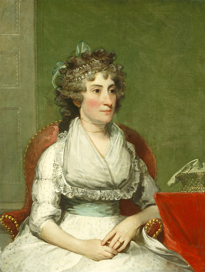 Catherine Yates Pollock. Mrs. George Pollock Painting by Gilbert Stuart