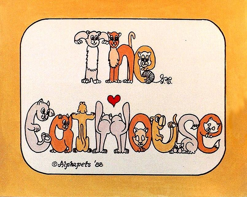 Cathouse Painting by Tyna Silver