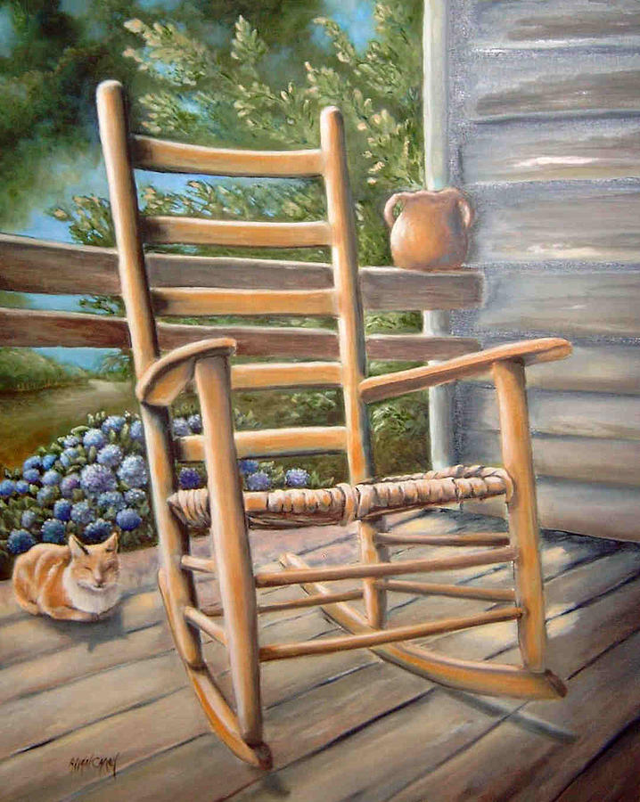 Tree Painting - Catnapping by Allan Carey