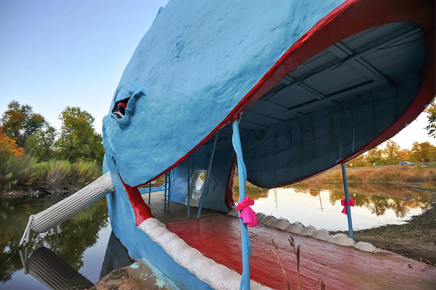 Tulsa Photograph - Catoosa Blue Whale Up Close - Route 66 by Gregory Ballos