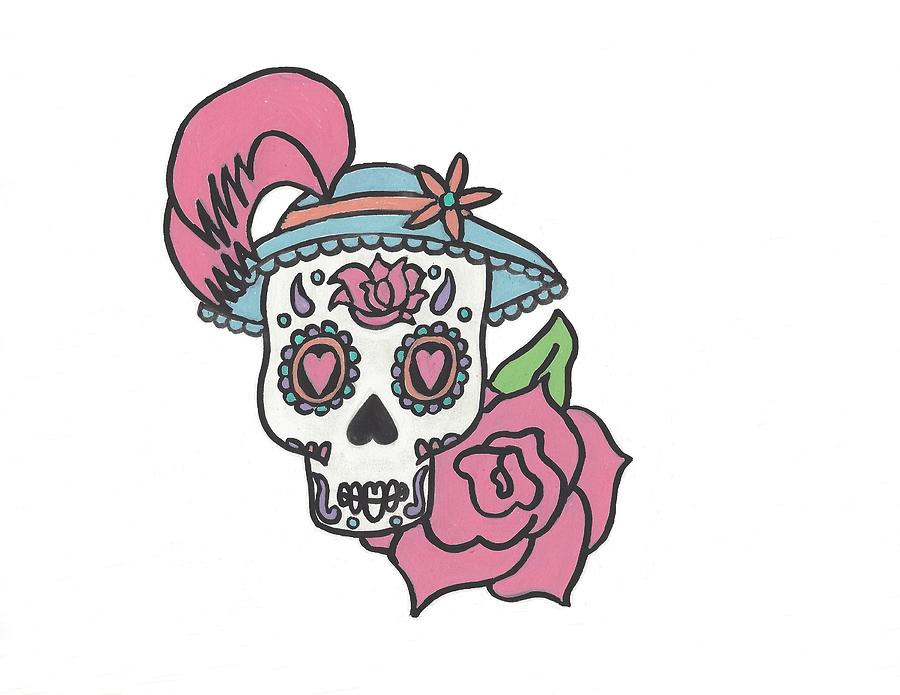 Catrina Drawing by Branwen's Cauldron Pixels