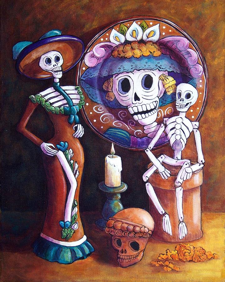 Catrina Group Painting by Candy Mayer