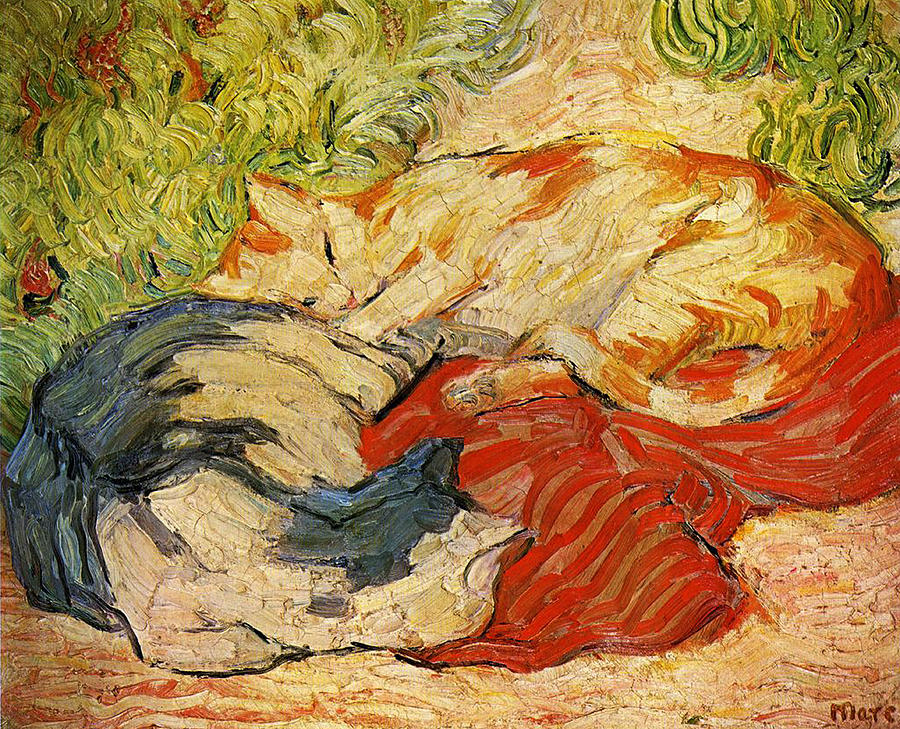 Cats Painting by Franz Marc