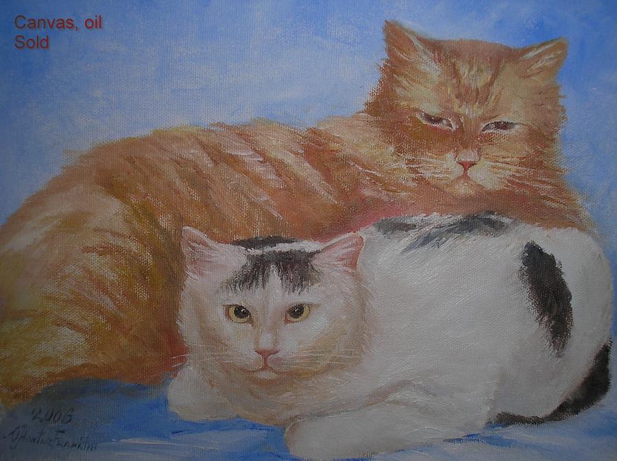 Cats Painting by Oksana Franklin - Fine Art America