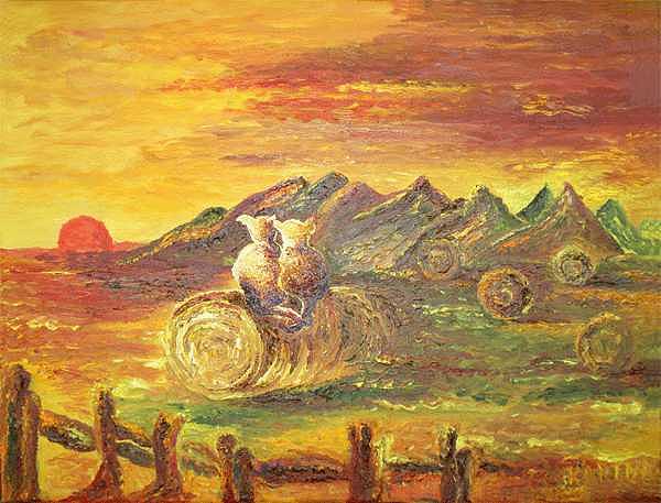 Cats on Their Honeymoon Painting by Karina Ishkhanova Cats on Their Honeymoon Painting by Karina Ishkhanova