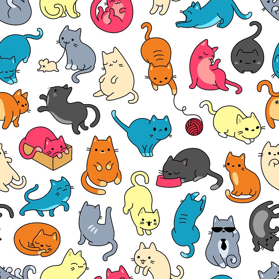 Cats Digital Art by Catman Notebooks - Fine Art America