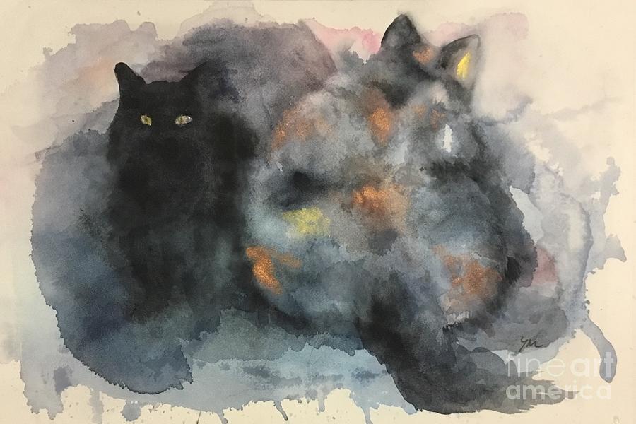 Cats- Nekozanmai Painting by Yoshiko Mishina