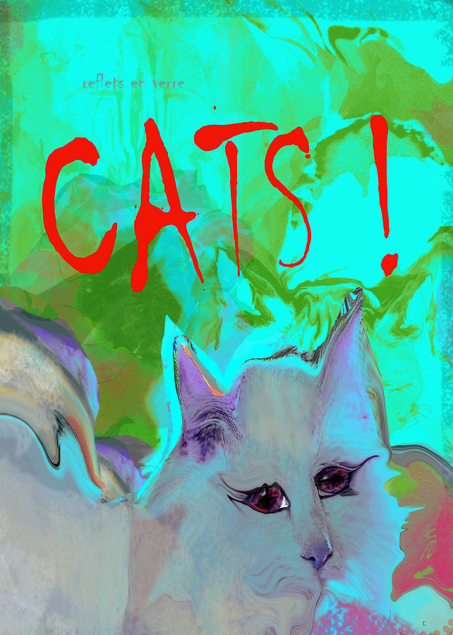 Cat Digital Art - Cats by Zsanan Studio