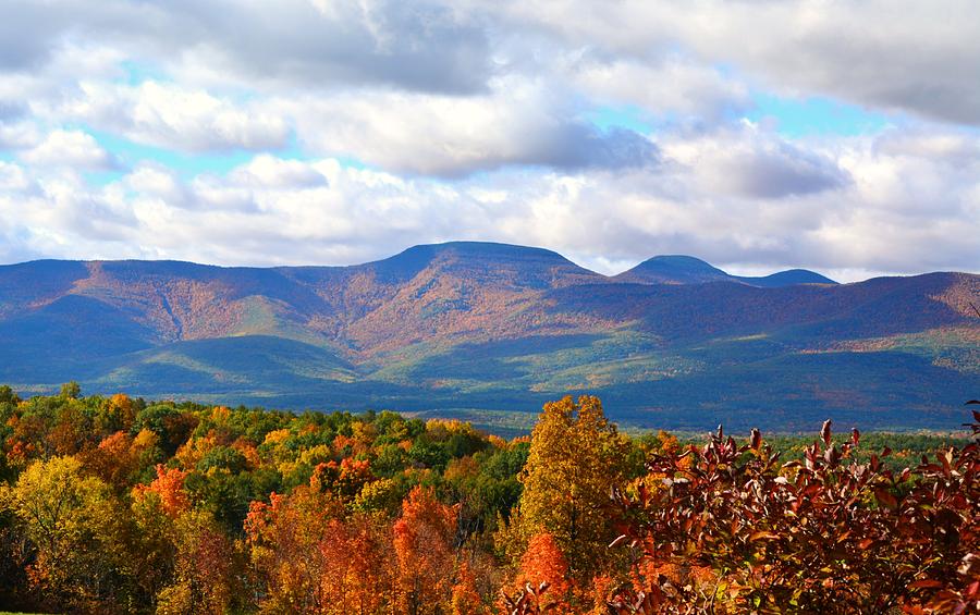 Catskill Mountains Autumn Photograph by Judy Genovese