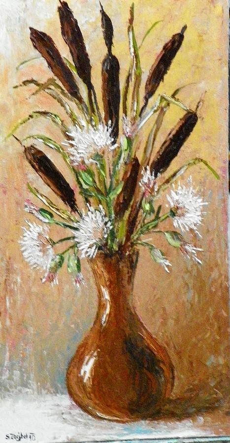 Cattail Painting by Stanislav Zhejbal - Fine Art America