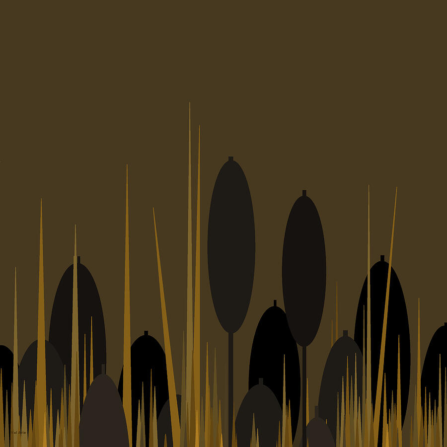 Cattails Digital Art by Val Arie