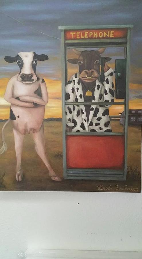 Cattle Call finished Painting by Leah Saulnier The Painting Maniac