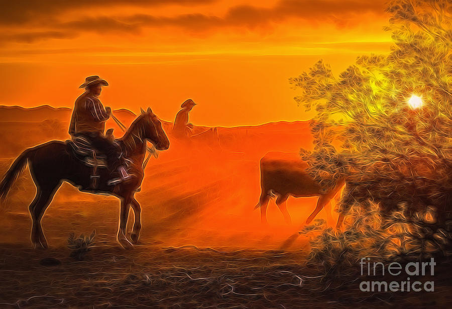 Cattle Drive 44 Photograph by Larry White Fine Art America