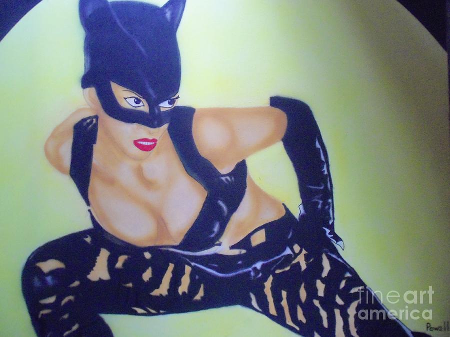 Catwoman Painting - Catwoman by Damion Powell
