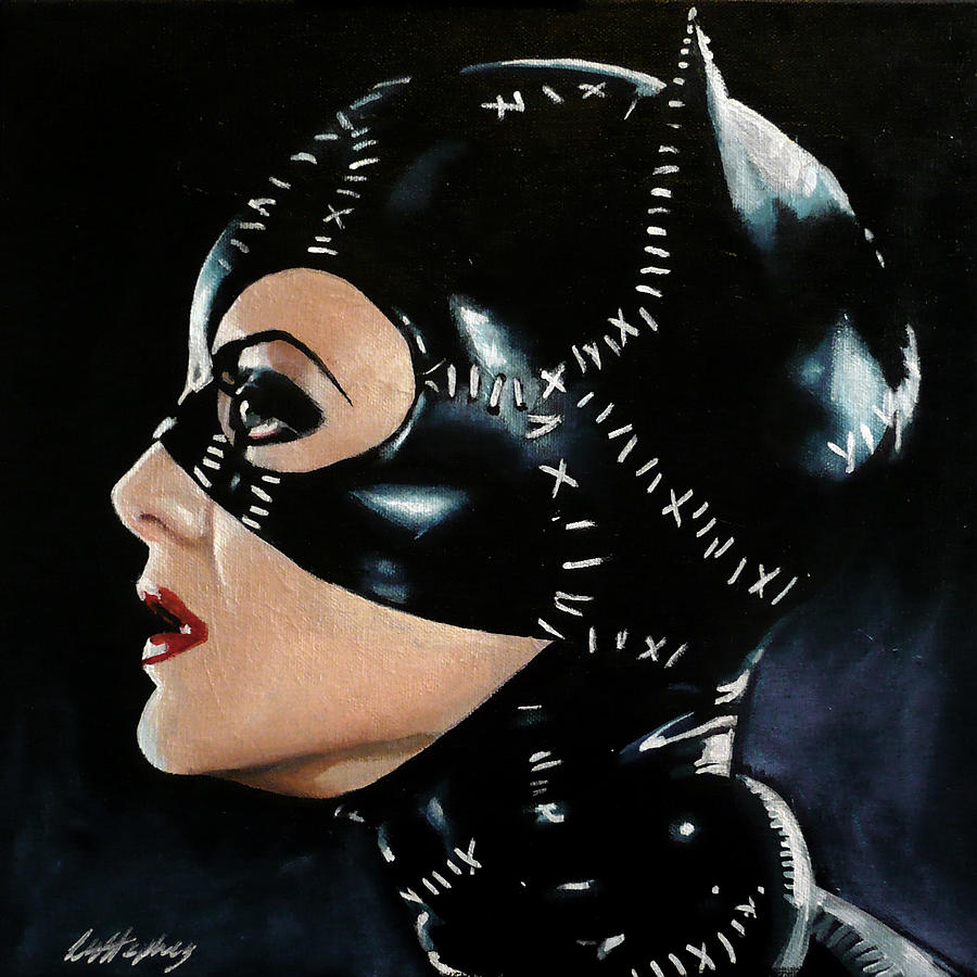 Catwoman Painting By Lorna Stephens