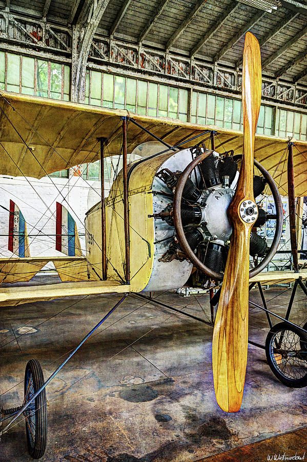Caudron G3 Propeller and Cockpit - Vintage Photograph by Weston Westmoreland