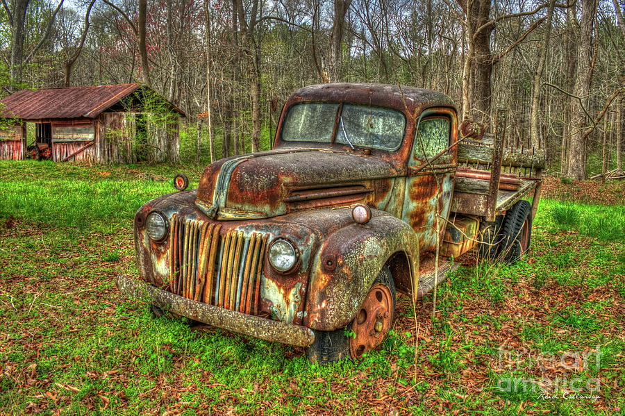 Caught Behind 1947 Ford Stakebed Pickup Truck Art Photograph by Reid Callaway