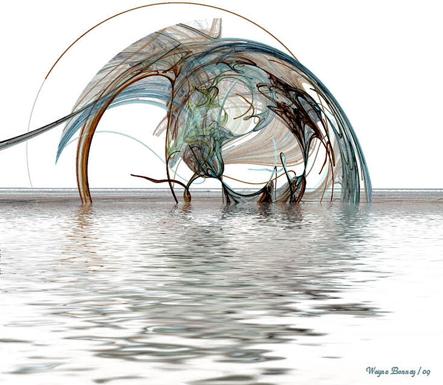 Caught In A Net Painting by Wayne Bonney