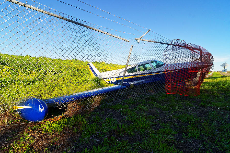 Caught In A Web - San Luis Obispo Regional Airport Photograph by Darin Volpe